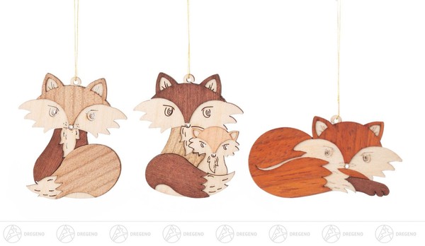 Baumschmuck Behang Fuchs (6)H=Ca 6Cm Neu Erzgebirge Christbaumschmuck Baumbehang-image