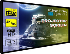 135 Inch Fixed Frame Projection Screen 4K 8K HD 16:9 Acoustic Woven Material HDR