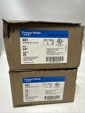 Qty 50 CROUSE HINDS 461 3/4" SET SCREW COUPLING - 2 Box's of 25, Total of 50