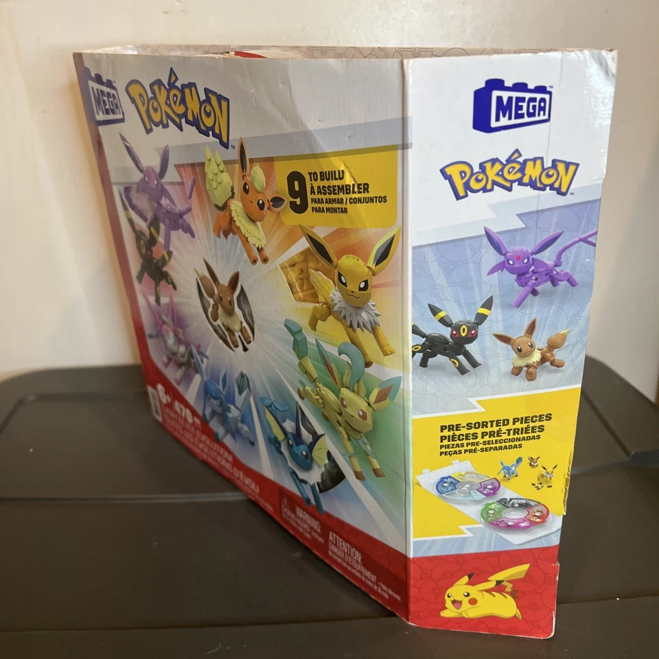 Mega Pokémon Construx Pokemon Eevee Evolution Building Set 470pcs New In Box!!!! - Image 3 of 4