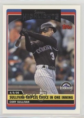 2006 Topps Update Season Highlights Cory Sullivan #UH173 0c4