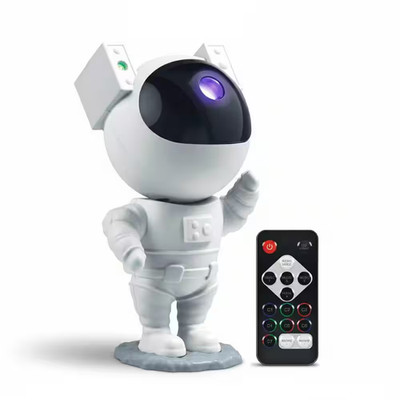 Astronaut Galaxy Projector Night Light LED Star Nebula Lamp Sound React Remote