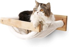 Cat Hammock Wall Mounted, Kitty Beds and Perches, Wooden Cats Furniture, Stab...