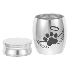3pcs Cremation Pet Urn Keepsake Metal Ashes Memorial Urn Miniature Cat Dog