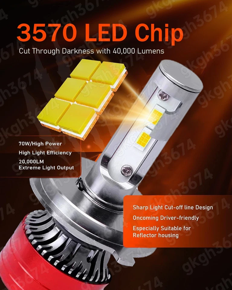 Faros LED redondos de 7 pulgadas alto/bajo para Mercedes Benz 240D 300D 220D 300TD 280 Foto 3 de 4