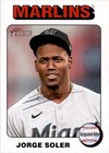 Jorge Soler 2024 Topps Heritage White Border Miami Marlins #102