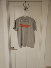 Mens Gray Marvel Stark Industries Short Sleeve Graphic T Shirt Size L