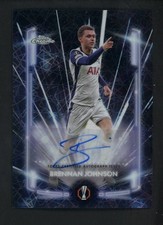2024 Topps Chrome UEFA UCC Brennan Johnson Black Lazer Auto