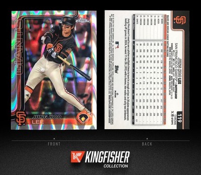 2025 Topps Chrome Raywave Refractor Jung Hoo Lee #119 San Francisco Giants