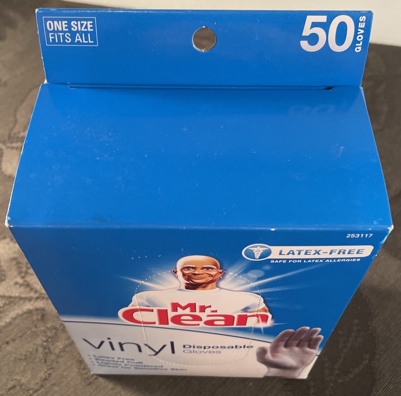 New Mr Clean Vinyl Disposable Latex Free Gloves One Size 50 Count 1