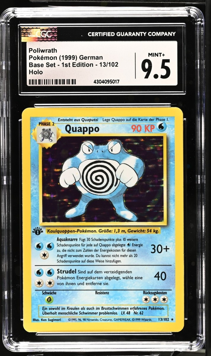 ポケモンカードゲーム Pokemon TCG Base 1st Edition Poliwrath CGC 9.5 Mint 1st Edition Base Set Poliwrath 13 Holo Foil