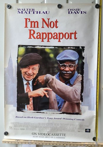 I'M NOT RAPPAPORT w/Walter Matthau, Ossie Davis & Amy Irving 1996 Movie Poster