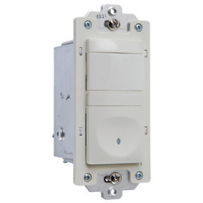  Pass & Seymour RW500Bla Wall Occupancy Sensor Two Wire 500w light almond