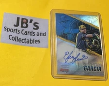 2021 Bowman’s Best Eduardo Garcia Refractor Auto Autograph Milwaukee Brewers