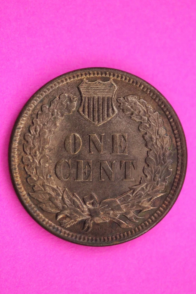 High Grade 1908 Red Rare Snow 5 0/0 1/1 Indian Head Cent Guaranteed Real 1007 - Image 2 of 3