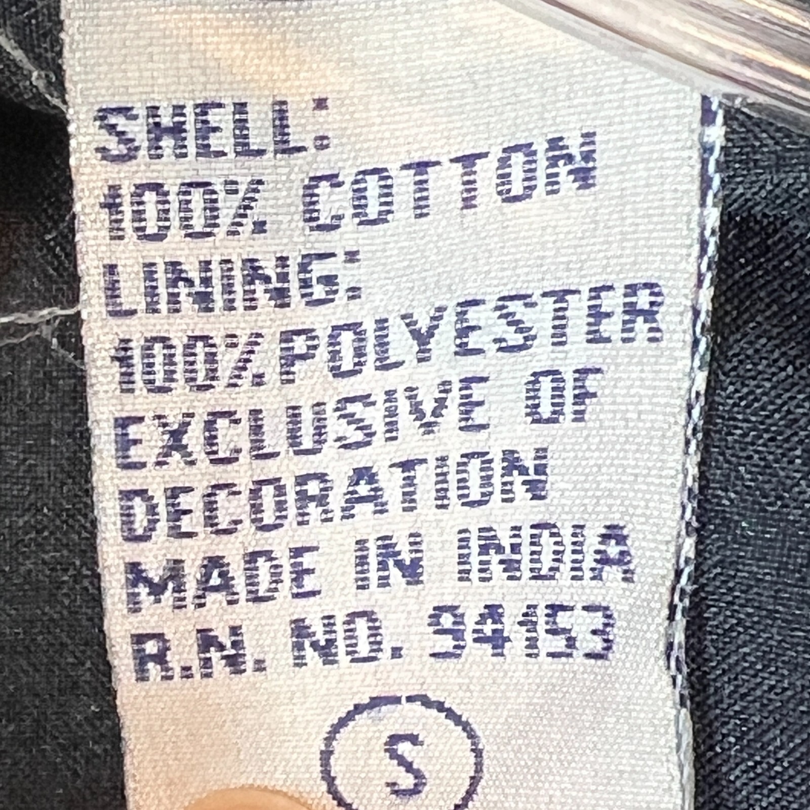 Patchwork Jacket Small Retro Embroidered Black Co… - image 7