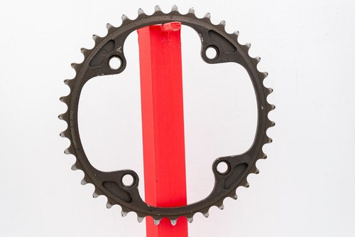 CAMPAGNOLO SUPER RECORD 4 HOLES 11 SPEED 112 BCD 39t CHAINRING road bike inner - Foto 2 di 3