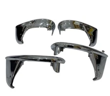 FRONT AND REAR Bumper Guards Set,Fits 55 Chevy Belair 210 2/4 Sedan.