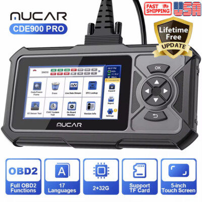 MUCAR CDE900PRO OBD2 Scanner Car Diagnostic Tool ABS SRS Code Reader Full System