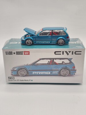 Kaido House x Mini GT Honda Civic EF Kaido Works V1 Tahitian Green