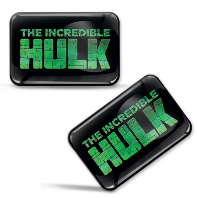 3D Silikon Doming Gel Aufkleber Hulk Design Motorrad Helm KS 34