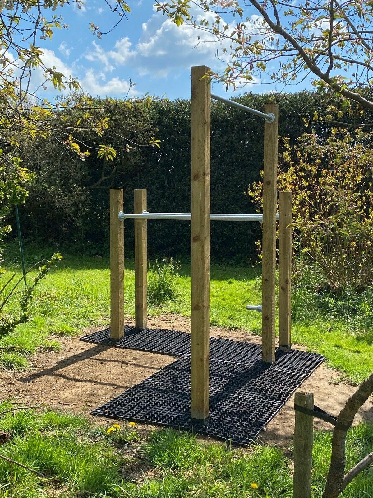 Calisthenics Approved Garden Diy Pull Up & Dip Bar Kit | Ebay