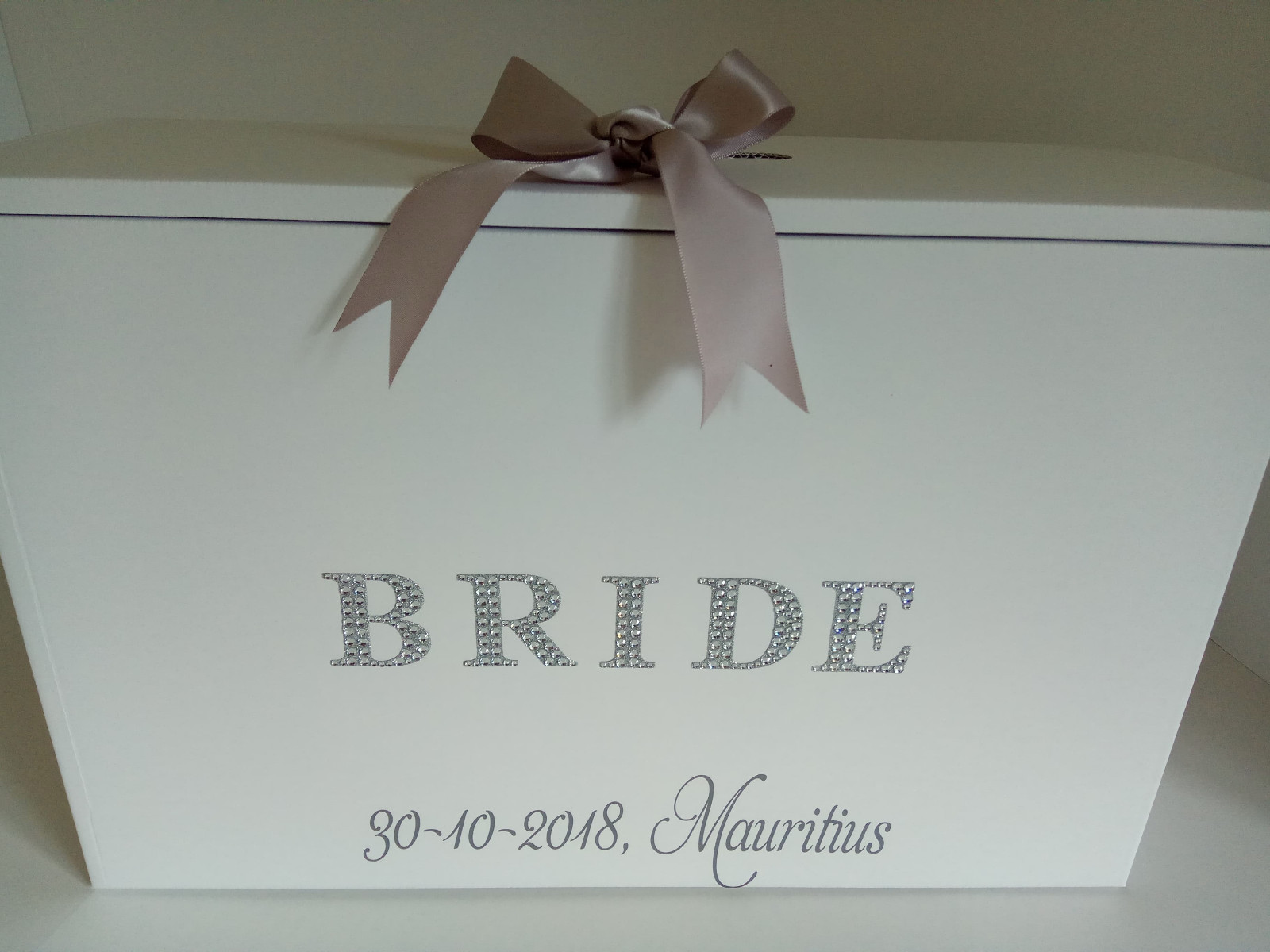 Wedding Dress Travel Box Diamante Bride 2 colours,Airline Hand Luggage