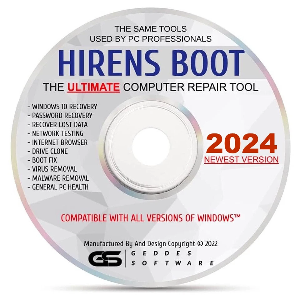Hirens Boot CD USB NEW Version Computer Diagnostic Repair Data Recovery Boot CD - Image 2 of 4