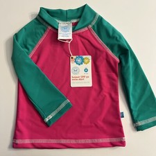 The Honest Company Pink Swim Shirt, Medium 6-12M NWT