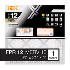 21 In. X 21 In. X 1 In. Ultimate Allergen Pleated Air Filter FPR 12, MERV 13