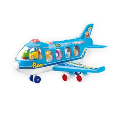 Pororo] Jumbo Airplane Pororo and Friends Character Toy Melody - Main Image