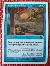 MtG SAGE'S KNOWLEDGE 52/180 Portal Three Kingdoms P3K x 2 Ships WORLDWIDE NM