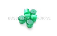 Accordion Buttons Pistons Green 13.8x11.5 mm
