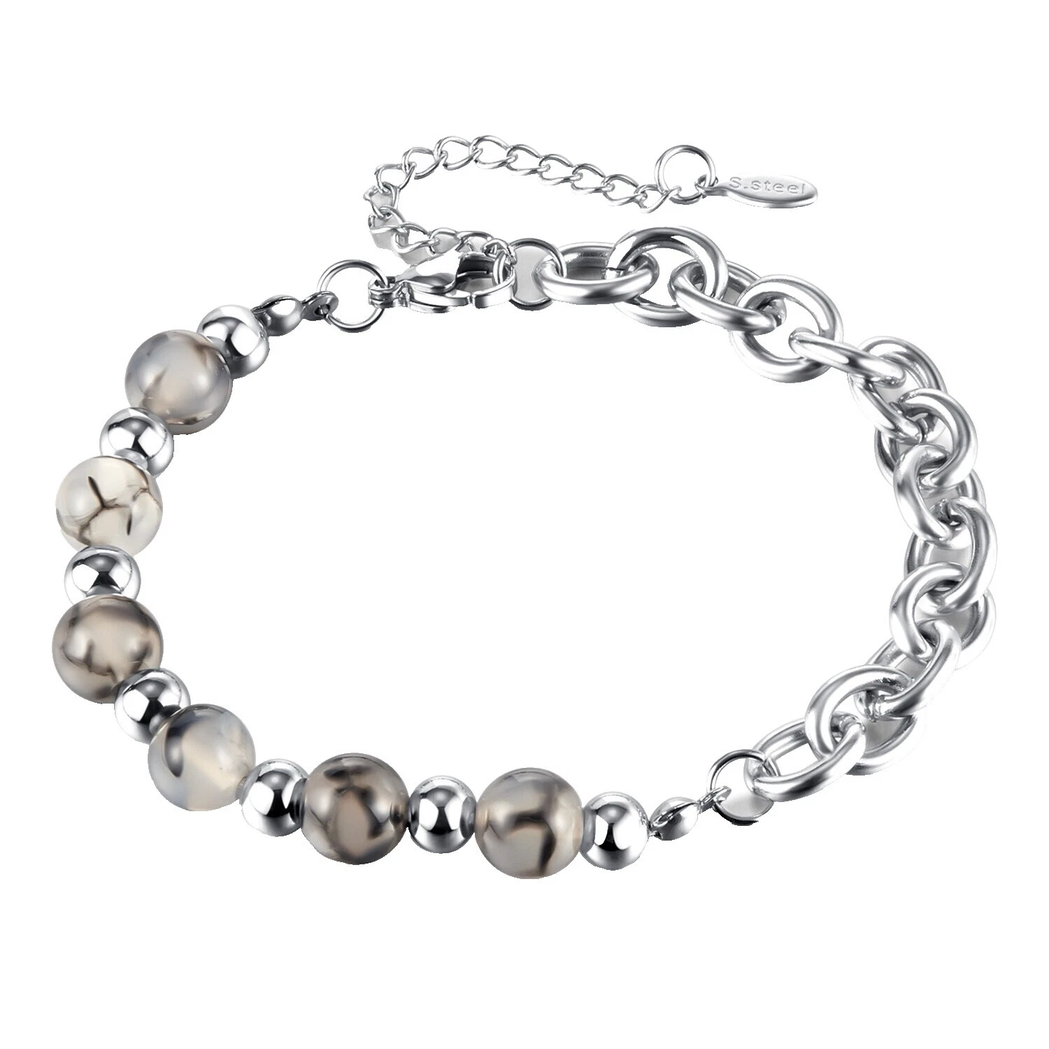 Joyería de Moda de Acero Inoxidable de Ágata