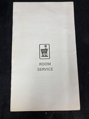 VINTAGE HOLIDAY INN ROOM SERVICE MENU