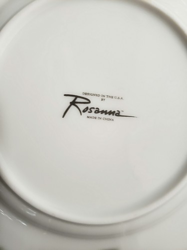 3 ROSANNA Chocolat 7" Wavy Ruffle Edge Dessert Plates Pink Brown - Picture 6 of 6