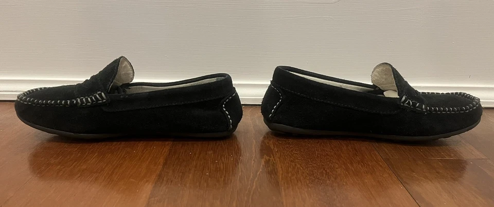 Primigi Boys Black Suede Penny Loafers Dress Shoes Sz 4 US Sz 34 EU - Image 3 of 4