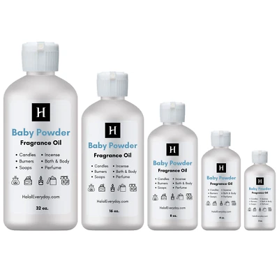 HALALEVERYDAY Baby Powder Fragrance Oil For Soap Making Candle Burner Incense Perfume Bulk
