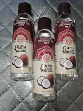 Guru Nanda Coconut Oil - Carrier Oil For Aromotherapy 4oz ea Sealed Lot Of 3