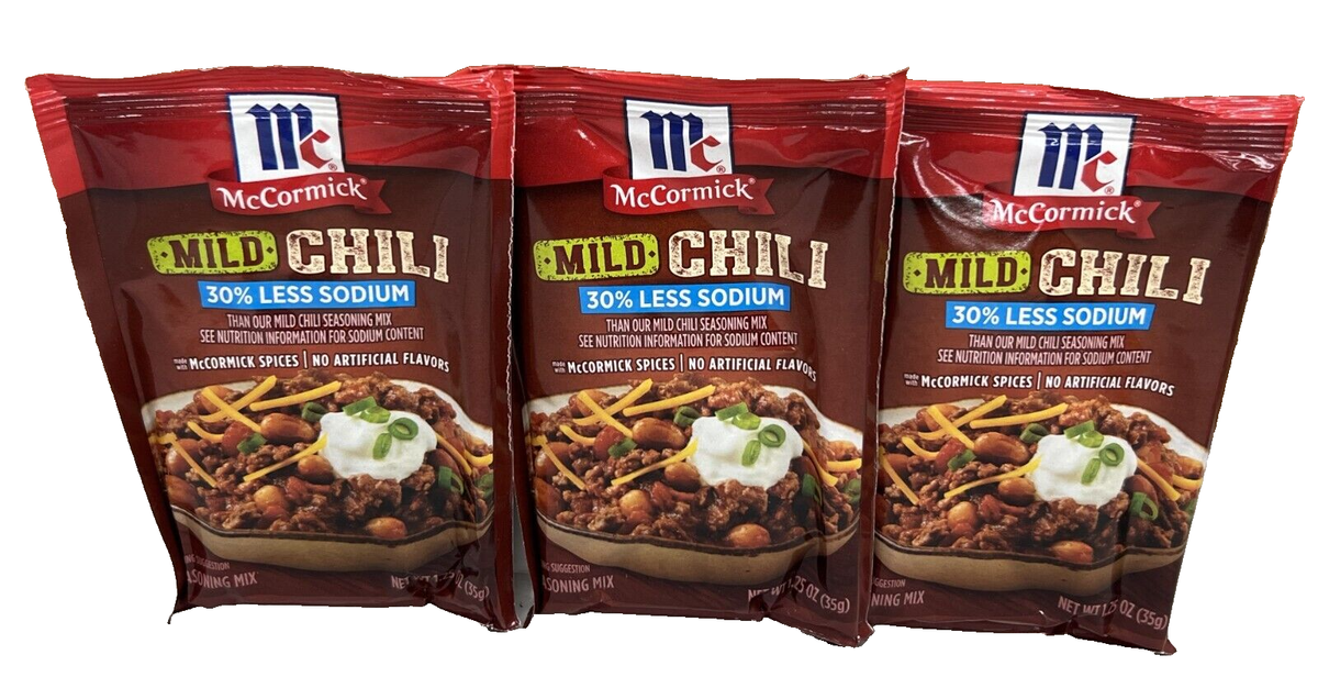 McCormick Mild Chili Seasoning Mix 30 Less Sodium Oz for sale