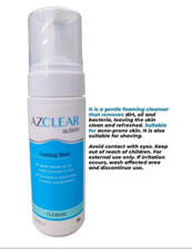 AzclearAction FoamingWash. Cleanses Helps Fight Acne. 150mL