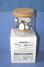 Pingu Pinga Penguin Glass canister with cork lid Taito Online Crane limited 2023