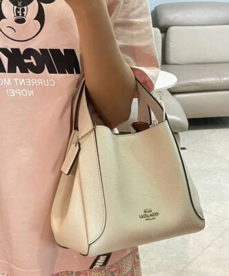 COACH Hadley Hobo21 2way Shoulder Bag Crossbody Leather White