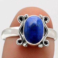 New - Blue Lapis 925 Sterling Silver Ring - Size 9