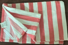 DII DESIGN IMPORTS cotton white/pink stripe Flour Sack Towel hand 17.5" 27"