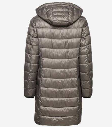 ESPRIT Damen Jacke Steppmantel mit Kapuze Wintermantel hell grau Gr S NEU - Bild 3 von 6