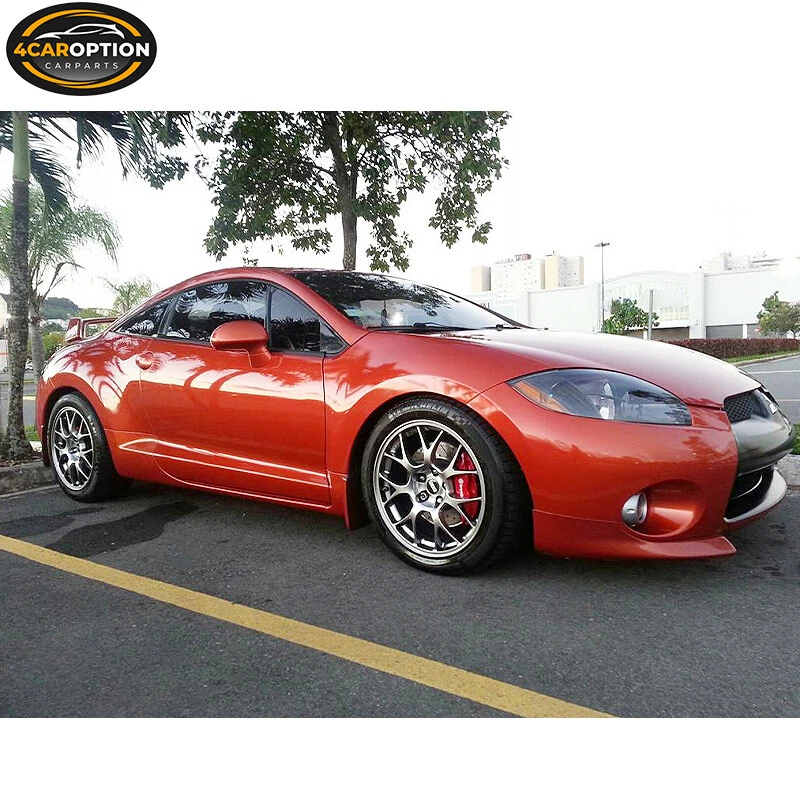 Fits 06-08 Mitsubishi Eclipse OE Style Front Bumper Lip Spoiler Splitter PU Foto 2 de 4