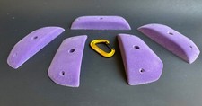 Rock Climbing Holds - Long Laminas Set of Flat, In-Cut, Sloper Crimps Set of 5 