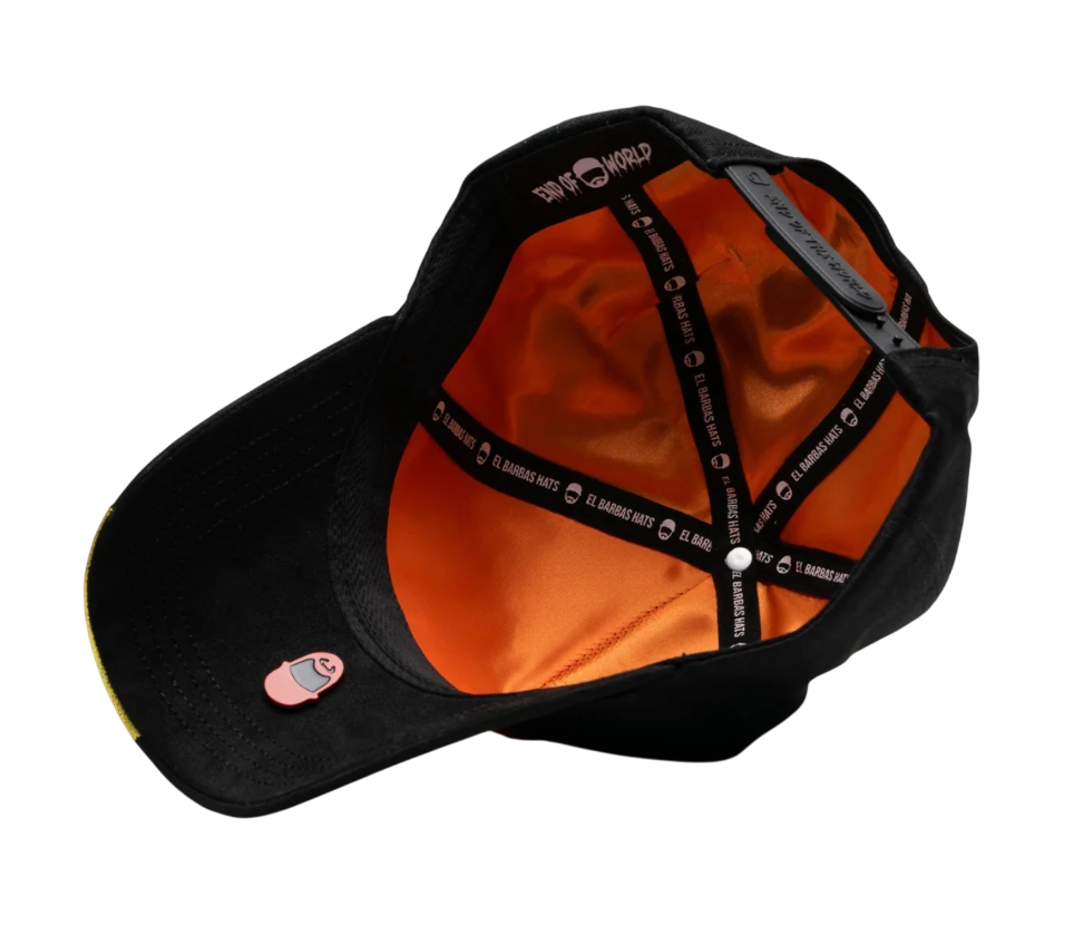 Casquette CHIQUETE Noire Flammes - Snapback Réglable, Neuve Avec étiquettes, Taille Unique Homme
