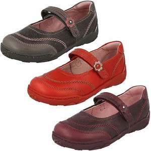 girls red dolly shoes